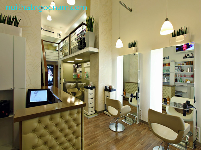 Thiết kế nội thất salon tóc Vinh